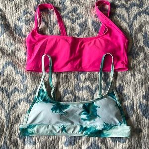 2 Medium swim tops